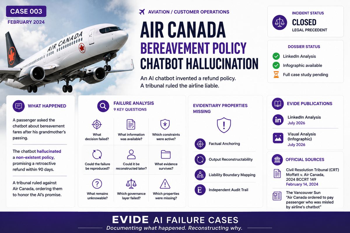 Air Canada — Bereavement Policy Chatbot Hallucination — EVIDE Evidentiary Assessment